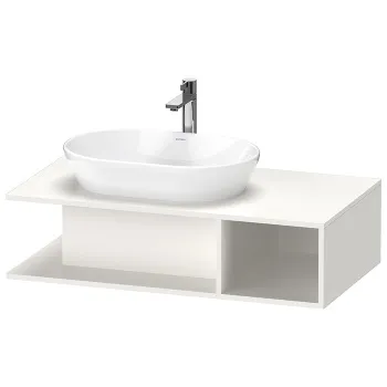 Duravit D-Neo Тумбочка подвесная компакт, 260x1000x550 мм, 1 открытое отделение на правой стороне, цвет: белый высокоглянцевый