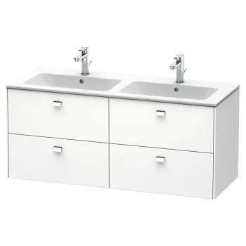 Duravit Brioso Тумба подвесная  под раковину 1290x479х553 мм, с 4 выдвижными ящиками, цвет белый матовый 18 (для 233613)