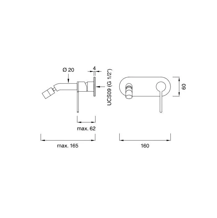 Cмеситель для ванны CEA Design Innovo INV 13 L с гибким изливом сталь