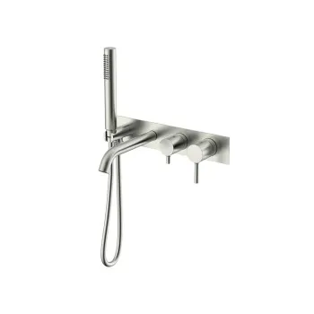 Смеситель для ванны NEMO Round Смеситель из стены для ванны BRUSH NICKEL NM-2353BN