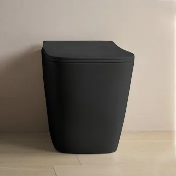 Унитаз напольный Artceram A16 ASV004 17 00 с крепежом, черный матовый