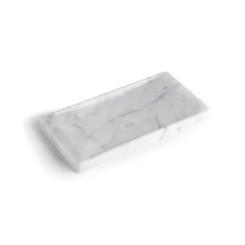 Лоток вогнутый настольный Bertocci Carrarino 24х2х12, белый мрамор 12447050000