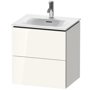 Duravit L-Cube Тумба подвесная под раковину # 234453, 2 ящика, 550x520x421мм, цвет White High Gloss