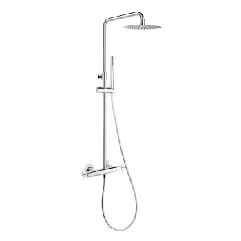 Душевая система Ramonsoler Adagio термостатическая без излива с регулировкой высоты 915401RM250