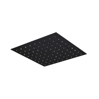 Верхний душ Plumberia Selection 250X250 из нерж.стали,встроенный клапан безопасности, поворот.крепление, антикальций, 2, черн.матов., SAQ3114NO