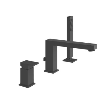 Смеситель для ванны Gessi Rettangolo 20037.299 Matte Black