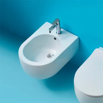 Биде подвесное Kerasan Flo с 1отв под смеситель, белый 312501*1