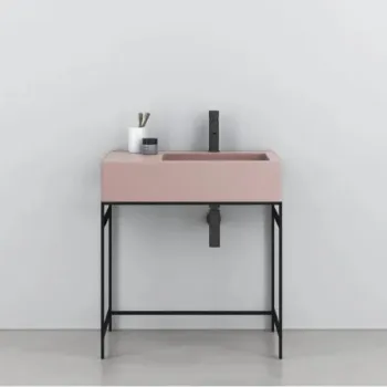 Раковина накладная Cielo I Narcisi NALAMSX CP 76 см левая розовый