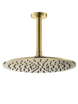 Потолочный верхний душ  (кронштейн 15см) Benesque Lumiere 22010604 латунь брашированная