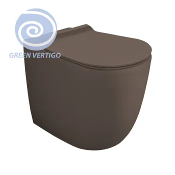 Унитаз напольный Simas Vignoni VI01VERT moka matt коричневый