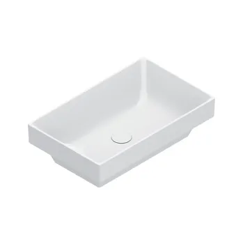 Раковина Catalano Zero 60x37 встраиваемая, без отв, белый глянцевый 124600001