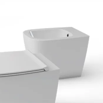 Биде напольное Globo Genesis 55х36см, с1отв для смеситель, с креплением, белый GN009.BI*1