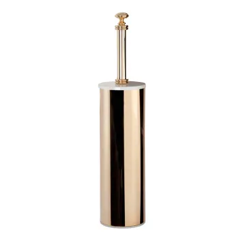 Ёршик напольный в металлической колбе Tw Harmony 020, белый/золото TWHA020bi/oro
