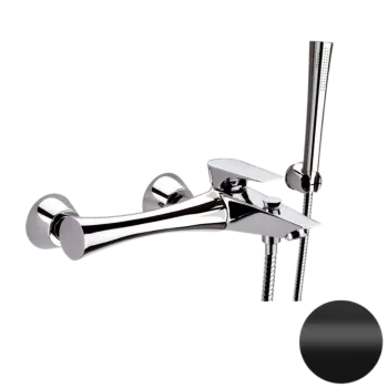 Смеситель для ванны Daniel Diva DV61015 чёрный матовый