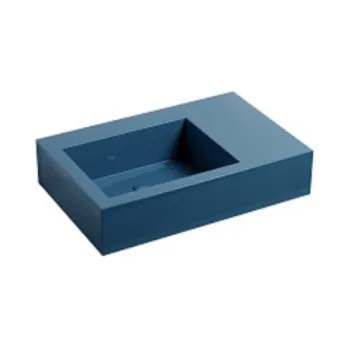 Раковина накладная Cielo I Narcisi NALAMSXSF OL 76 см левая синий