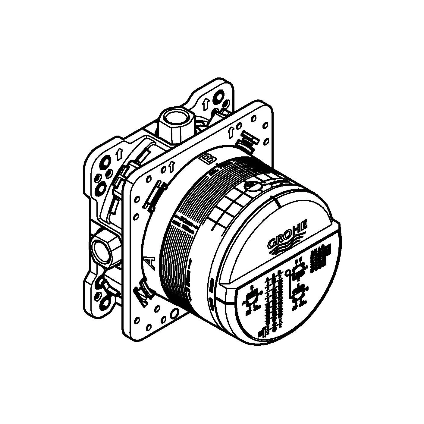 Универсальная встраиваемая часть GROHE Rapido SmartBox 35604000