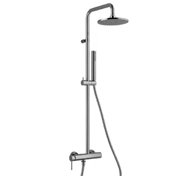 Душевая система: верхний душ Fantini Nostro 20см., ручной душ, смеситель, хром 86 02 8130