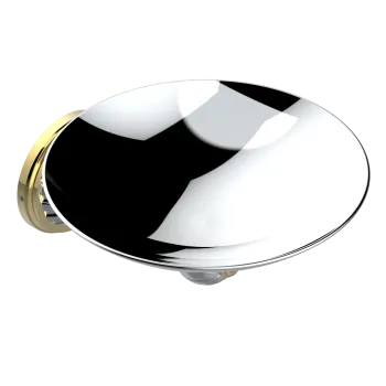 Мыльница металлическая THG Mandarine Metal U1A-G02-546GM хром/золото