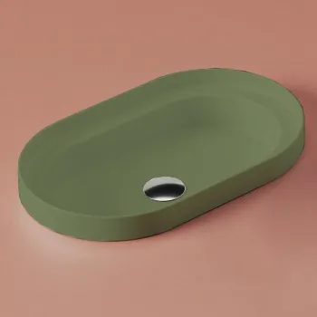 Раковина встраиваемая Artceram Fuori Scala 60х35, verde salvia TFL033 44 00