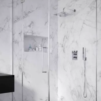 Смеситель для душа Ramonsoler Blautherm встраиваемый термостатический с тропическим и ручным душем 948712RK250