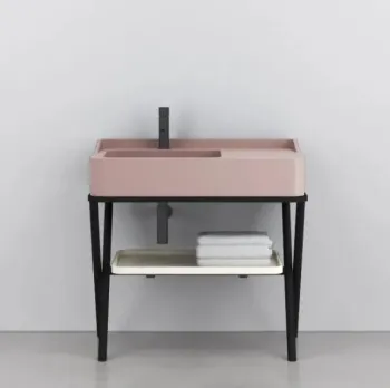 Раковина накладная Cielo Siwa SWLASF CP 90 см розовый