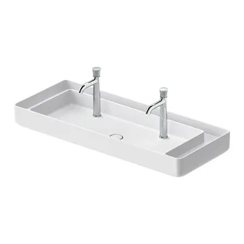 DURAVIT Bento Starck Box  Раковина накладная 1145х460мм,, с 2 отв под смеситель, HygieneGlaze, белый глянцевый