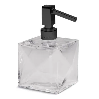 Дозатор настольный Bertocci Grimilde, прозрачный хрусталь/черный матовый 11990480800