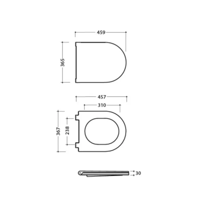 Крышка-сиденье Globo 4All с системой soft close цвет bo (Bianco opaco) MDR20BO