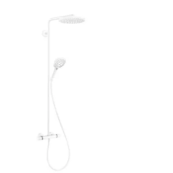 Душевая стойка Hansgrohe Raindance S Showerpipe 240 PowderRain 1jet 27633700 белый матовый