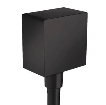 Шланговое подключение Hansgrohe Fixfit Square 26455670, чёрный матовый