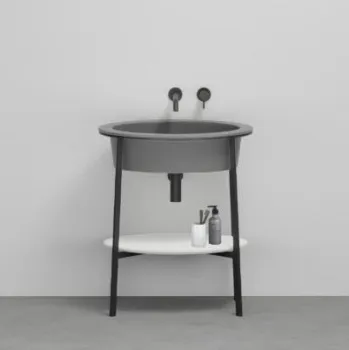 Раковина встраиваемая Cielo I Catini Catino Oval CALAO CM 70 см серый