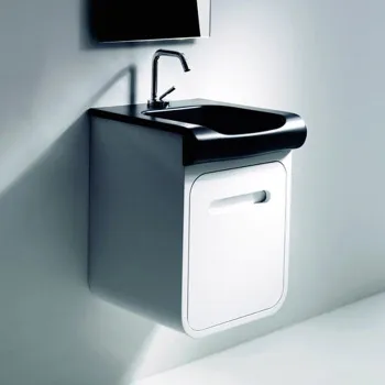 Тумба под раковину Kerasan Inka Project INKA 40, подвесная, белый глянцевый 911001