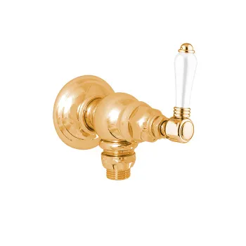 Запорный вентиль для стиральной машины Nicolazzi P.M.Blanc 3/4 вкл. внутр часть, золото 1447GB78