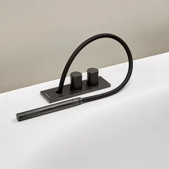 Смеситель на борт ванны Antonio Lupi Indigo на 3 отв., графит А0002423779