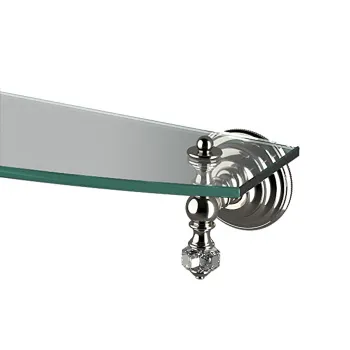 Полка стеклянная Devon&Devon Gemstone 600 мм никель блестящий GEM710NK