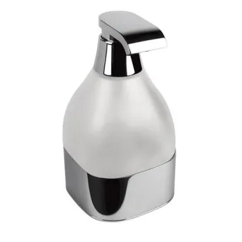 Дозатор для жидкого мыла Colombo Alize настольный, хром/матовое стекло B9331.CR-VAN