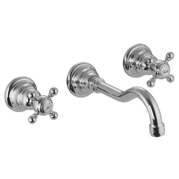 Смеситель для раковины настенный монтаж Fima Carlo Frattini Elizabeth F5081/5CR click-clack, хром