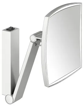 Косметическое зеркало Keuco Ilook_move 20 17613219004 с подсветкой, увеличение х5, сталь