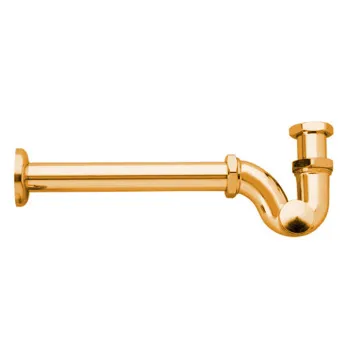 Сифон Nicolazzi Complementi s 1 1/4 без донного клапана для биде, золото 5569GB