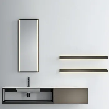 Зеркало Noorth Milldue Edition Fjord EKOS 45хh120см с 2-х сторонней светодиодной подсветкой, 6188