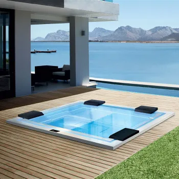 Минибассейн Gruppo Treesse Zen 280x235xh85 см комплектация PRO, фронт панель, нагреватель 3kw, хромотерапия 1, белый V202HXBNB22000SI