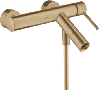 Axor Starck Смеситель для ванны, настенный, цвет: шлифованная бронза 10411140