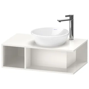 Duravit D-Neo Тумбочка подвесная компакт, 260x800x480 мм, 1 открытое отделение на левой стороне, цвет: белый высокоглянцевый
