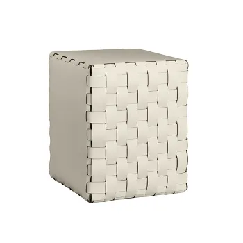 Пуф ADJ 35x35xH40, панна котта/белый 1070.16/10