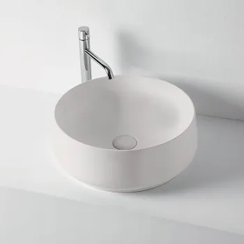 Раковина накладная Kerasan F10 D43, H 16, Cерый матовый 460459