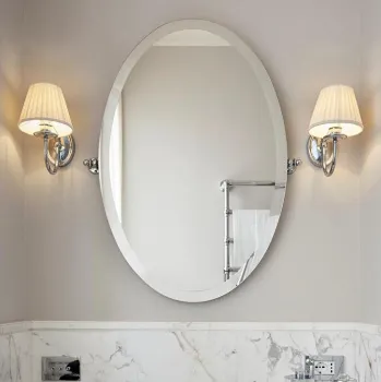 Зеркало поворотное Devon&Devon Beauty монтаж вертикально 70хh90 или горизонтально 100хh60 держателей, никель блестящий DEBEAUTYNK