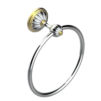 Полотенцедержатель THG Mandarine Metal U1A-G02-504N хром/золото