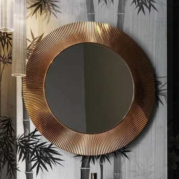 Laufen Kartell Зеркало круглое d=780мм, настенное, без подсветки, цвет: медь