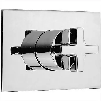 Переключатель Cisal Barcelona на 3 положения,внутренняя и внешняя части в комплекте, хром BA00027021 Акция