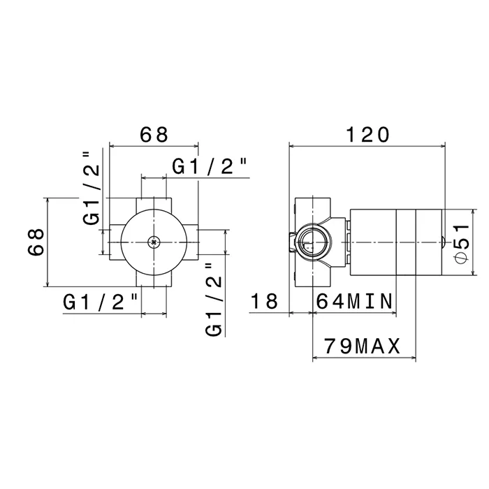 Встраиваемая часть для душа Newform, 27893.00.000
